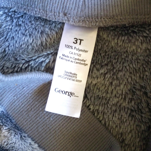 george gray velour comfy joggers pants 3T toddler girls - Picture 4 of 5